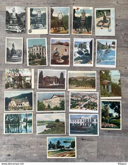 UKRAINE set of 22 vintage postcards lot Україна Ukraine