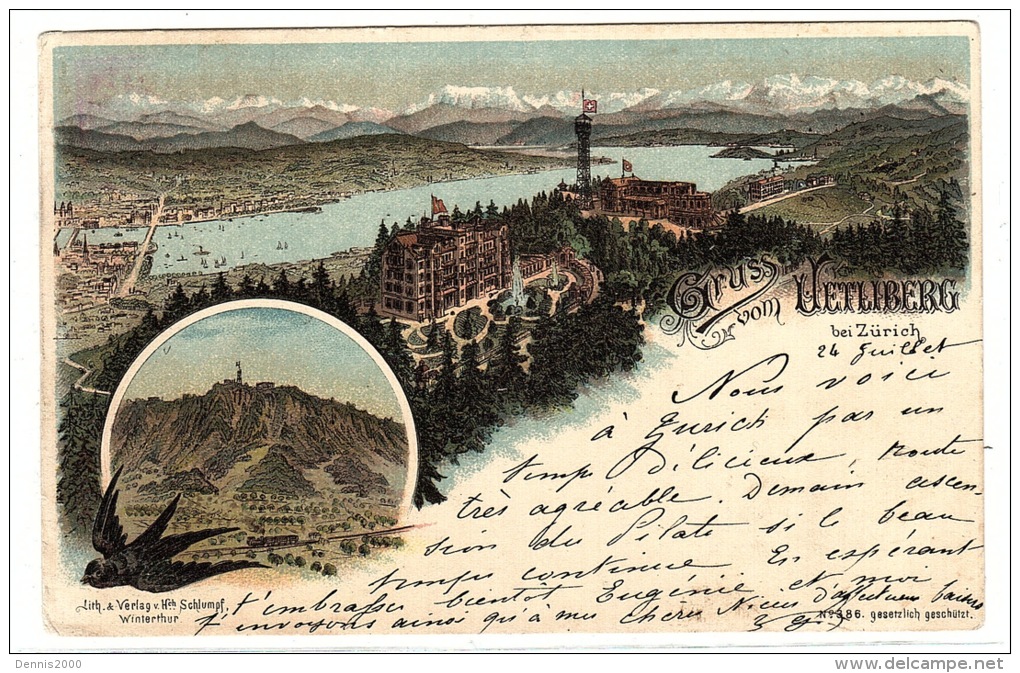 UETLIBERG - Gruss von Uetliberg bei Zürich - Ed. Schlumpf, Winterthur