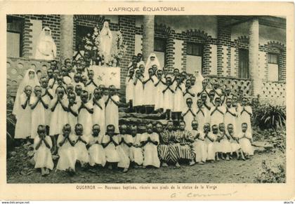 PC UGANDA, NOUVEAUX BAPTISÉS, Vintage Postcard (b33605)