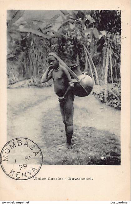 Uganda - Ruwenzori - Water carrier - Publ. unknown