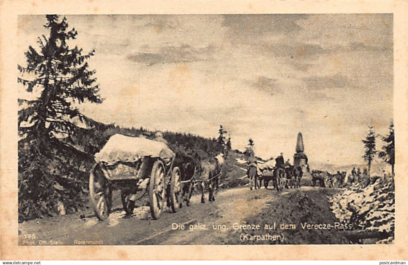 Ukraine - VERETSKYI PASS - The Galicia-Hungarian border on the Verecze Pass (Carpathians)