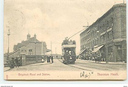 Angleterre - LONDON SUBURBS - Brigstock Road and Station - Thornton Heath - Tramway