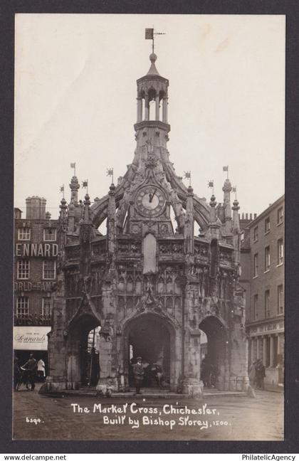 GREAT BRITAIN, Vintage postcard, Chichester Cross, Chichester, Unposted