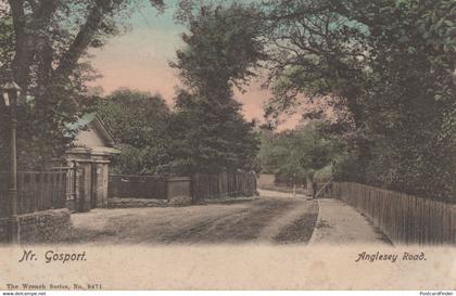 Anglesey Road Gosport Hampshire Old Postcard