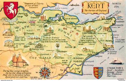 72764017 Canterbury Kent Map of the Kent Landkarte