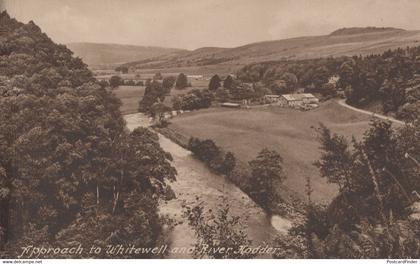 Whitewell Approach River Hodder Aerial Lancashire Old Postcard