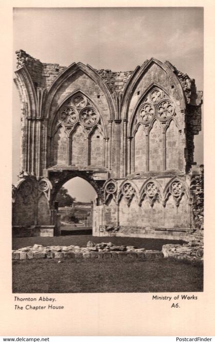 Thornton Abbey Chapter House Lincolnshire Old Postcard