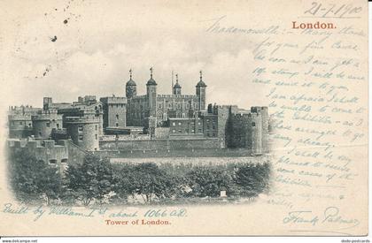 PC05510 Tower of London. London. 1900