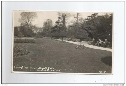 WESTCLIFF ON SEA 138087 SPRINGTIME IN CHALWELL PARK 1934