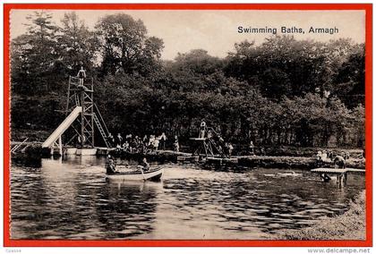 CPA Post Card ARMAGH Irlande du Nord - Swimming Baths