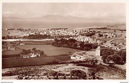 Scotland Ayrshire - WEST KILBRIDE  and Arran Hills from Law Hill