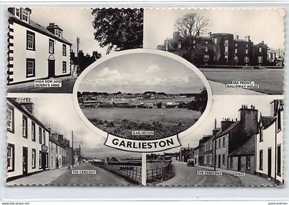 Scotland - Wigtownshire - GARLIESTON High Row and Queen's Arms, the Crescent, Galloway House Sea Front