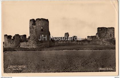 Flint Castle from the N.E. - 1952 - United Kingdom - Wales - used