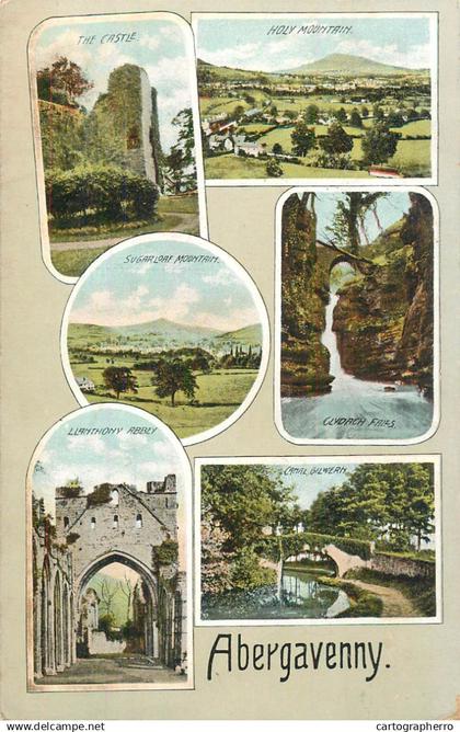 Wales Abergavenny Monmouthshire multi view