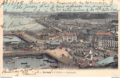 Jersey - ST. HELIER - Esplanade - Publ. Unknown 43 Colored