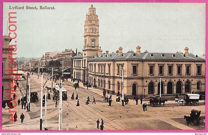 1662 - GREAT BRITAIN - VINTAGE POSTCARD  - Ballarat, Lydiard Street