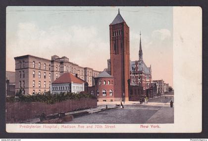 Postcard, United States, New York City NY, Presbyterian Hospital