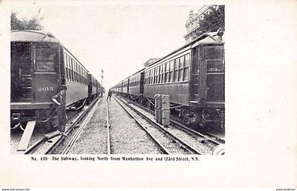 NEW YORK CITY - The Subway, looking North from Manhattan Ave. & 123rd Street