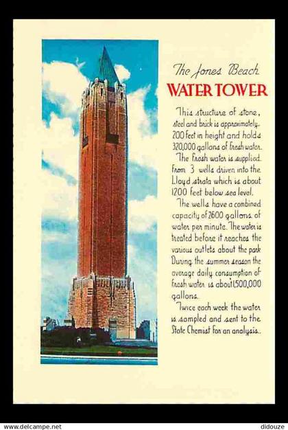 Etats Unis - Long Island - Water Tower - Jones Beach - Carte Neuve - CPM - Voir Scans Recto-Verso