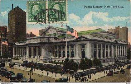 CPA AK NYC NEW YORK N.Y. Public Library USA (990680)