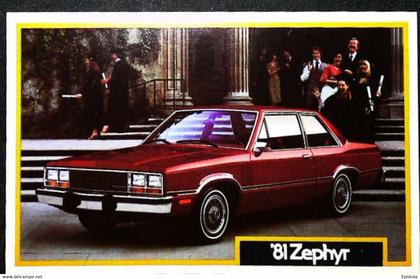 ► MERCURY Zephyr 1981 -  Garage Automobile Publicity (Litho.U.S.A) Roadside