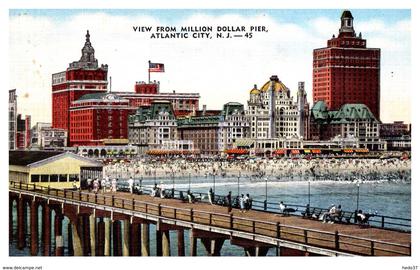 Etats Unis - Atlantic city - View from Millon Dollar Pier