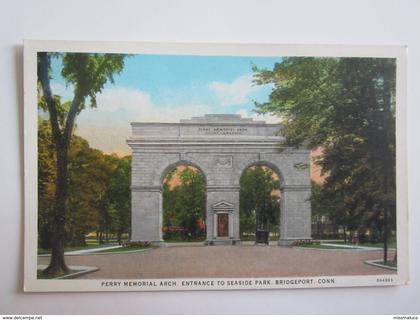 Amérique Etats Unis Bridgeport Conn perry memorial arch entrance to seaside park