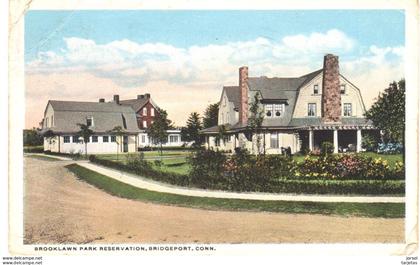 POSTAL   -BRIDGEPORT -CONNECTICUT -EE.UU. -RESERVA DEL PARQUE BROOKLAWN ( BROOKLAWN PARK RESERVATION )