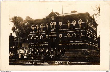 PC US, IA, CEDAR RAPIDS, ADAMS SCHOOL, VINTAGE REAL PHOTO POSTCARD (b6718)