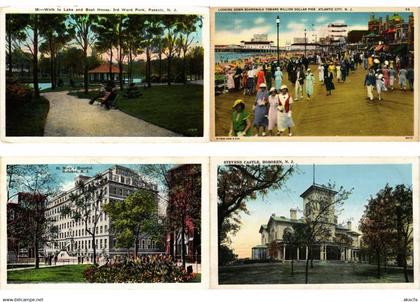 USA NEW JERSEY NJ 58 Vintage Postcards (L2612)