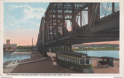 AK Davenport Rock Island Government Bridge Tram a Eldridge Maysville Bettendorf Riverdale Iowa IA United States USA