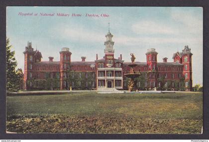 Postcard, United States, Dayton OH, Hospital at National Military Home