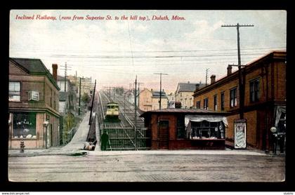 ETATS-UNIS - DULUTH - INCLINED RAILWAY - FUNICULAIRE