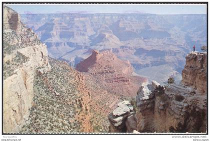 Grand Canyon old postcard travelled 1982 to Yugoslavia bb