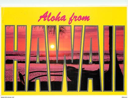 Etats Unis - Hawaï - Aloha from Hawaï - Etat de Hawaï - Hawaï State - CPM - Voir Timbre - Voir Scans Recto-Verso