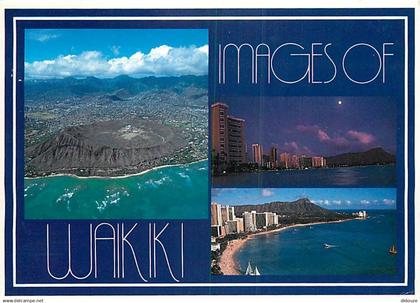 Etats Unis - Hawaï - Honolulu - Waikiki - Multivues - Etat de Hawaï - Hawaï State - CPM - Voir Timbre - Voir Scans Recto