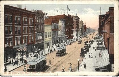 11111834 Davenport Iowa Second Street Strassenbahn