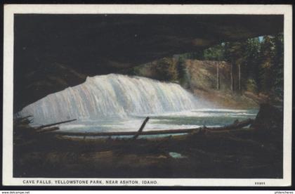 CPA - (Etats-Unis) Cave Falls, Yellowstone Park, Near Ashton, Idaho