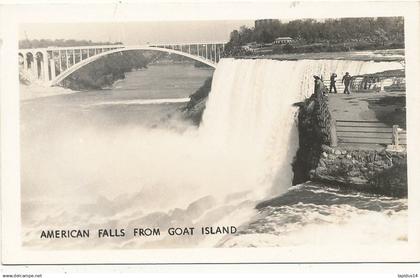 AZ 804  / C P A   AMERIQUE-   NIAGARA IDAHO  AMERICAN FALLS FROM GOAT ISLAND