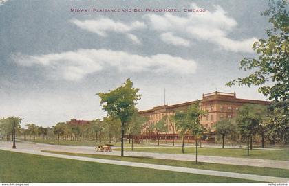 ILLINOIS - Chicago - Midway Plaisance and del Prado Hotel