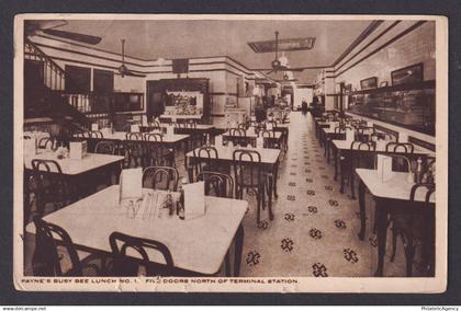 Postcard, United States, Indianapolis IN, Payne's Busy Bee Lunch