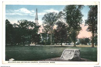 CPA  Carte Postale-Etats Unis- Lexington-  Bouder and unitarian church   -VM41918