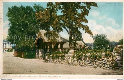 Portland Maine Riverton Park Carriage Entrance