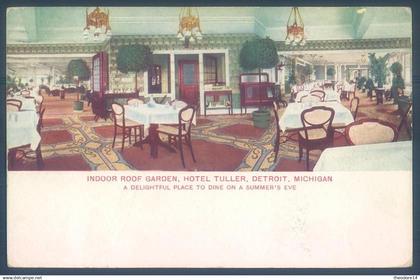 USA Michigan MI  DETROIT  Indor Roof Garden  Hotel Tuller