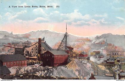 Usa - BUTTE (MT) A view from Little Butte - Gold and silver mines