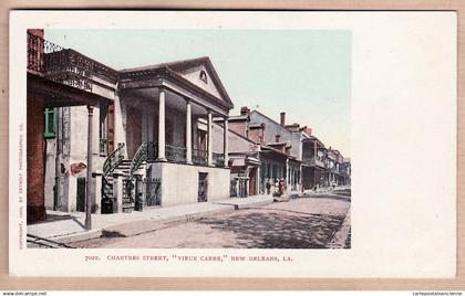 31945 / NEW-ORLEANS Louisiana-LA CHARTRES Street  VIEUX-CARRE Copyright 1903 By DETROIT PHOTOGRAPHIC Co N°7022