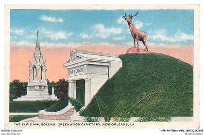 APBP8-0584-ETATS-UNIS - NEW ORLEANS - LA - the elk's mausoleum - greenwood cemetery