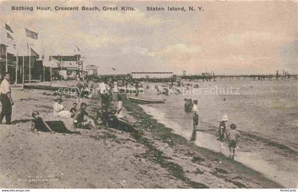 74024556 Staten Island New York USA Bathing Hour Crescent Beach Great Kills