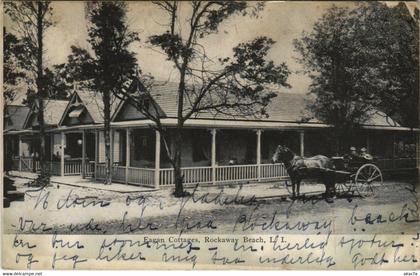 PC US, NY, ROCKAWAY BEACH, EAGAN COTTAGES, Vintage Postcard (b32167)