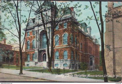 1912. USA. Postcard (Young Men's Christian Association, Utica, N.Y. ) with 2 cents WASHINGTON with margin ... - JF437535